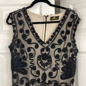 Black lace/sequin evening gown